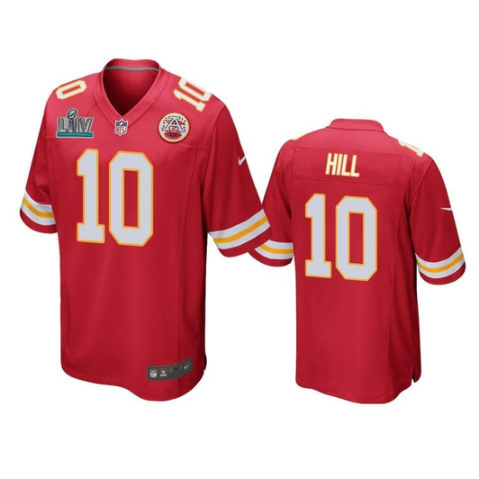 Kansas City Chiefs Tyreek Hill Red Super Bowl Liv Game 3D Jersey