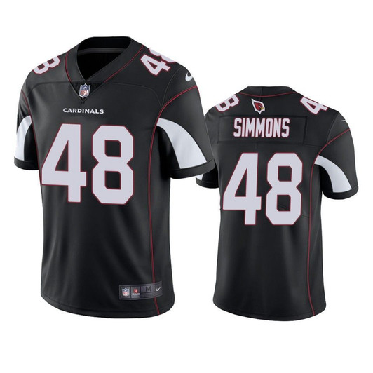 Arizona Cardinals Isaiah Simmons Black 2021 Nfl Draft Vapor Limited 3D Jersey