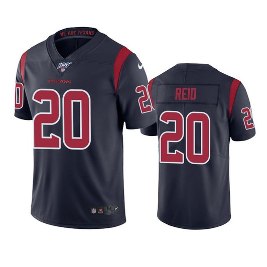 Houston Texans Justin Reid Navy 100Th Season Color Rush 3D Jersey