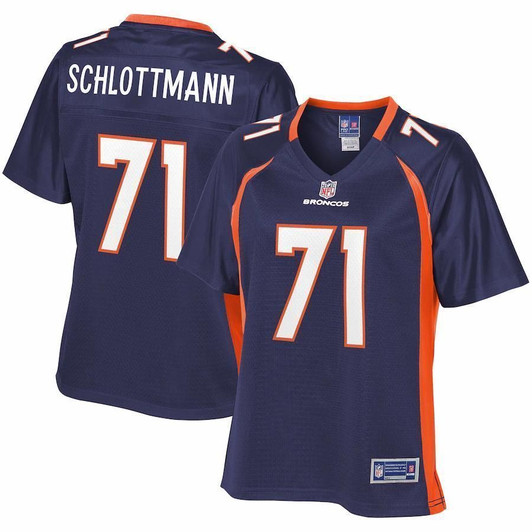 Austin Schlottmann Denver Broncos Nfl Pro Line Woalternate Player Navy 3D Jersey