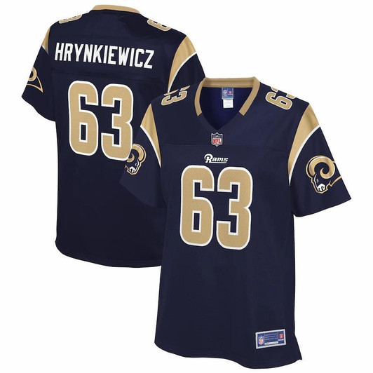Vitas Hrynkiewicz Los Angeles Rams Nfl Pro Line Woteam Player Navy 3D Jersey