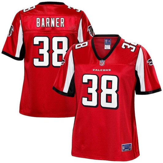 Kenjon Barner Atlanta Falcons Nfl Pro Line Woteam Player Red 3D Jersey