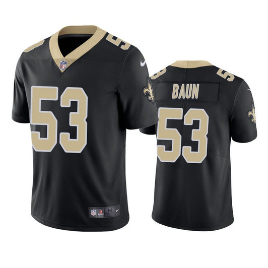 New Orleans Saints Zack Baun Black Vapor Limited 3D Jersey