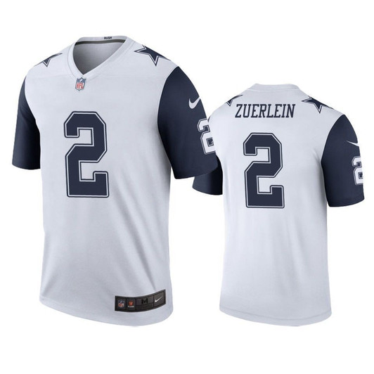 Dallas Cowboys Greg Zuerlein White Color Rush Legend 3D Jersey