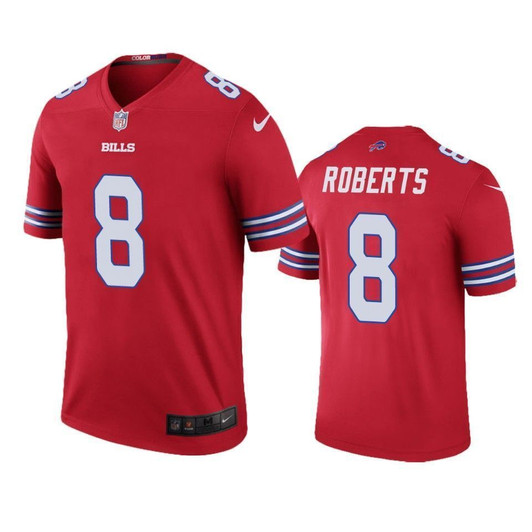 Buffalo Bills Andre Roberts Red Color Rush Legend 3D Jersey