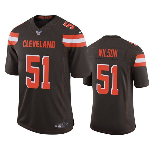 Cleveland Browns Mack Wilson Brown 100Th Season Vapor Limited 3D Jersey