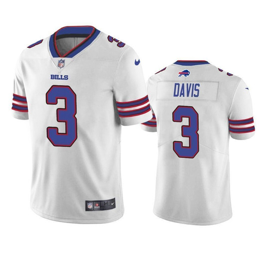 Buffalo Bills Gabriel Davis White Vapor Untouchable Limited 3D Jersey