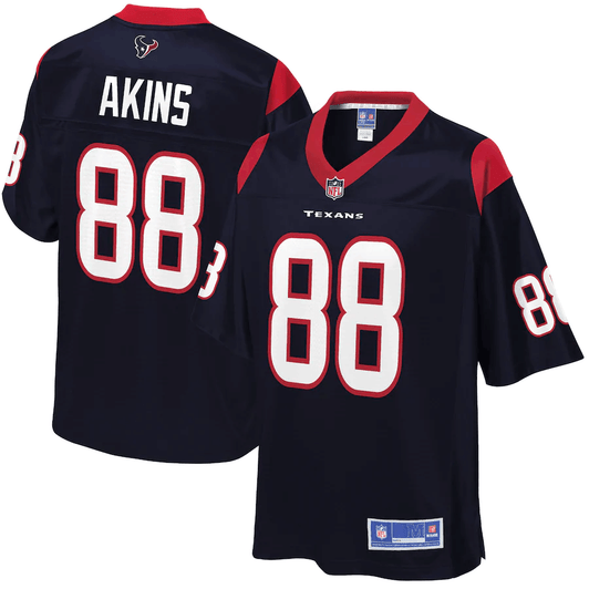 Jordan Akins Houston Texans Nfl Pro Line Player Navy 3D Jersey