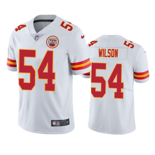 Kansas City Chiefs Damien Wilson White Vapor Untouchable Limited 3D Jersey