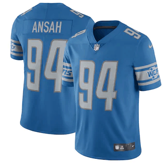 Ezekiel Ansah Detroit Lions 2017 Vapor Untouchable Limited Player Blue 3D Jersey