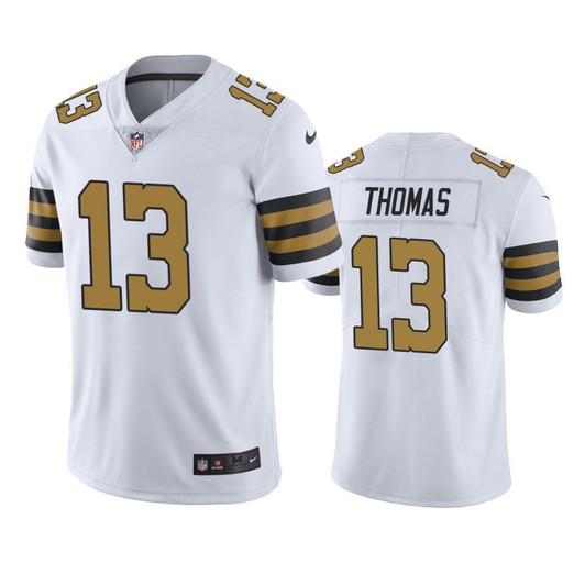 New Orleans Saints Michael Thomas White Color Rush Limited 3D Jersey