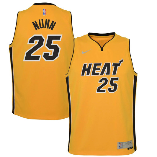Kendrick Nunn Miami Heat Nike Youth 2020/21 Swingman Player Jersey Trophy Gold - Earned Edition