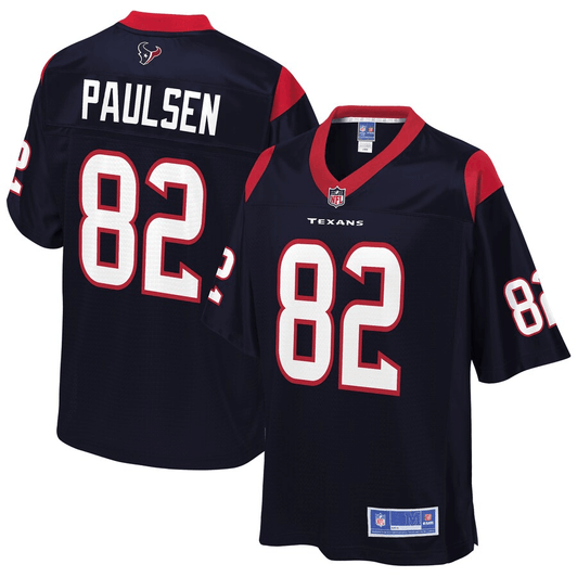 Logan Paulsen Houston Texans Nfl Pro Line Player Navy 3D Jersey