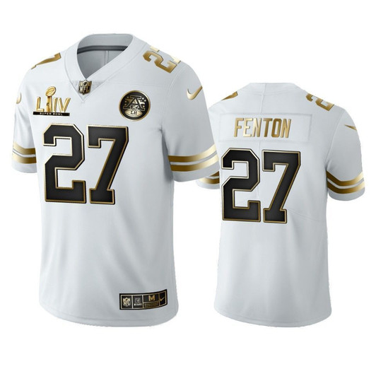 Rashad Fenton Chiefs White Super Bowl Liv Golden Edition 3D Jersey