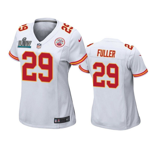 Wokansas City Chiefs Kendall Fuller White Super Bowl Liv Game 3D Jersey