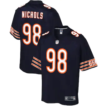 Bilal Nichols Chicago Bears Nfl Pro Line Player Navy 3D Jersey