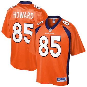 Bug Howard Denver Broncos Nfl Pro Line Primary Player Team Orange 3D Jersey