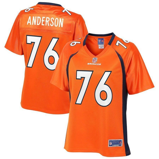Calvin Anderson Denver Broncos Nfl Pro Line Woplayer Orange 3D Jersey