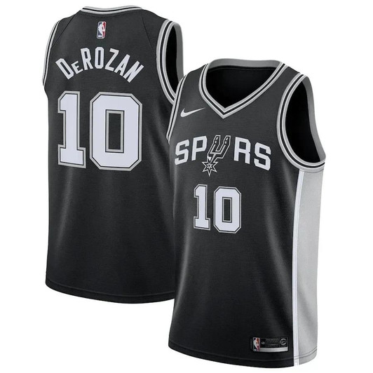 Demar Derozan San Antonio Spurs Nike Icon Swingman Jersey - Black