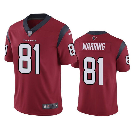 Houston Texans Kahale Warring Red Vapor Limited 3D Jersey