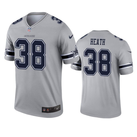 Dallas Cowboys Jeff Heath Gray Inverted Legend 3D Jersey