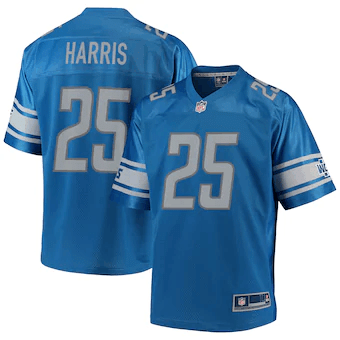 Will Harris Detroit Lions Nfl Pro Line Team Color Player Blue 3D Jersey