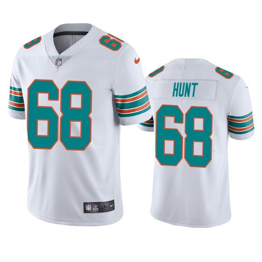 Miami Dolphins Robert Hunt White 2021 Nfl Draft Alternate Vapor Limited 3D Jersey