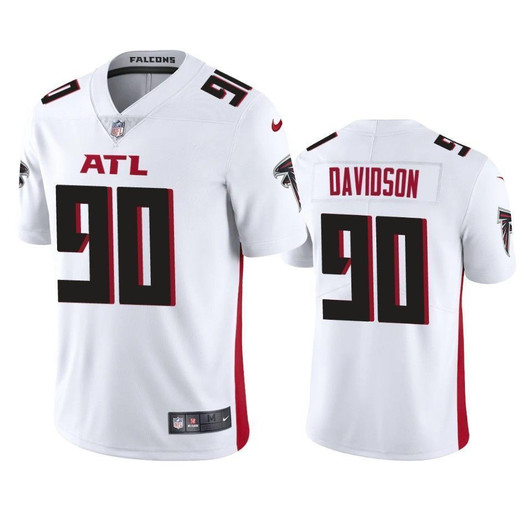 Atlanta Falcons Marlon Davidson White 2021 Nfl Draft Vapor Limited 3D Jersey