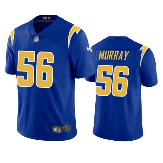 Los Angeles Chargers Kenneth Murray Royal 2021 Nfl Draft 2Nd Alternate Vapor Limited 3D Jersey