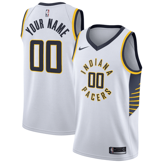 Indiana Pacers Nike 2020/21 Swingman Custom Jersey – Association Edition - White