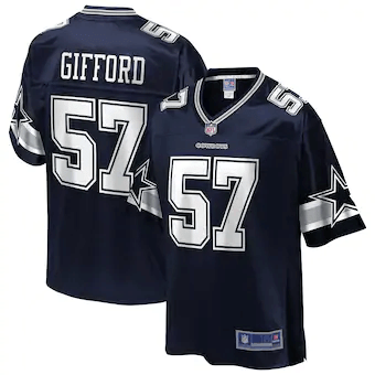 Luke Gifford Dallas Cowboys Nfl Pro Line Team Player Navy 3D Jersey