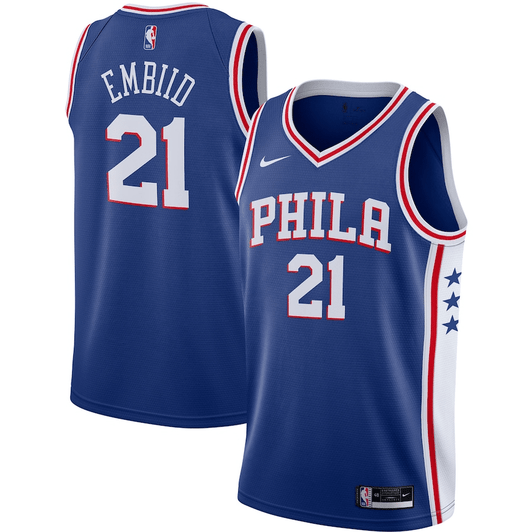 Joel Embiid Philadelphia 76Ers Nike 2020/21 Swingman Jersey - Royal - Icon Edition