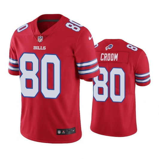 Buffalo Bills Jason Croom Red Color Rush Limited 3D Jersey
