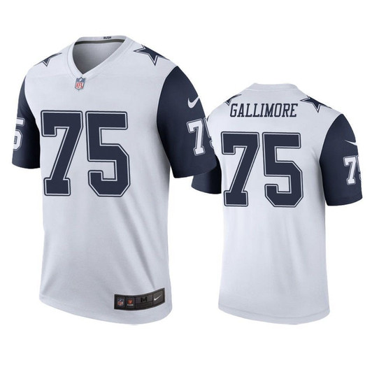 Dallas Cowboys Neville Gallimore White Color Rush Legend 3D Jersey