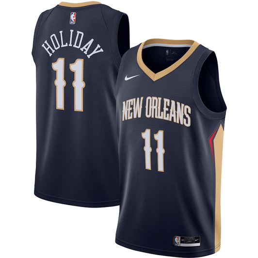 Jrue Holiday New Orleans Pelicans Nike 2020/21 Swingman Jersey - Navy - Icon Edition
