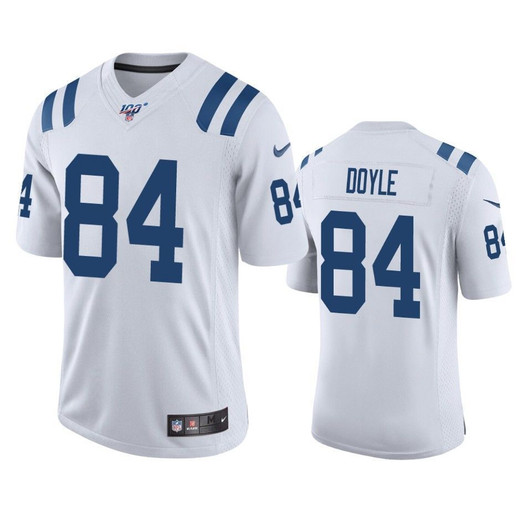 Indianapolis Colts Jack Doyle White 100Th Season Vapor Limited 3D Jersey