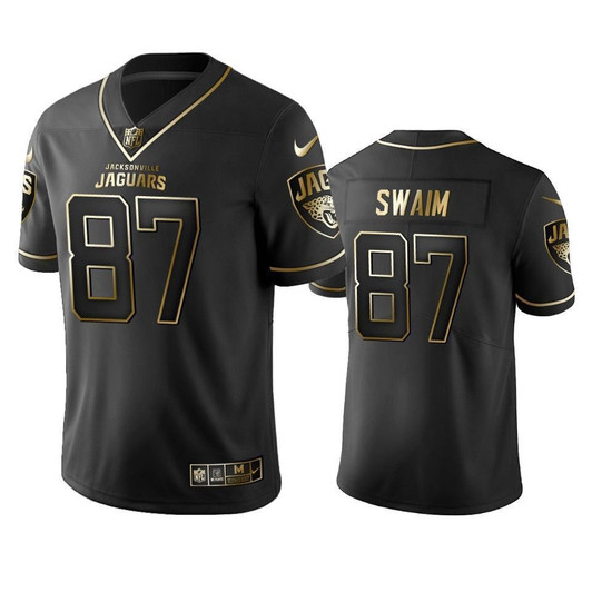 Jacksonville Jaguars Geoff Swaim Black Golden Edition 2021 Vapor Untouchable Limited Mens 3D Jersey