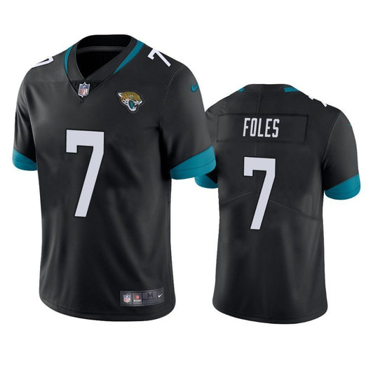 Jacksonville Jaguars 7 Nick Foles Black Vapor Untouchable Limited Mens 3D Jersey