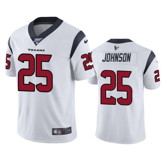 Houston Texans Duke Johnson White 100Th Season Vapor Limited 3D Jersey