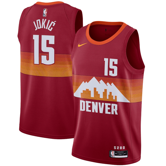 Nikola Jokic Denver Nuggets Nike 2020/21 Swingman Player Jersey Red – City Edition
