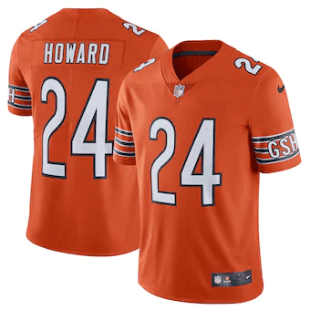 Jordan Howard Chicago Bears Alternate Vapor Untouchable Limited Player Orange 3D Jersey