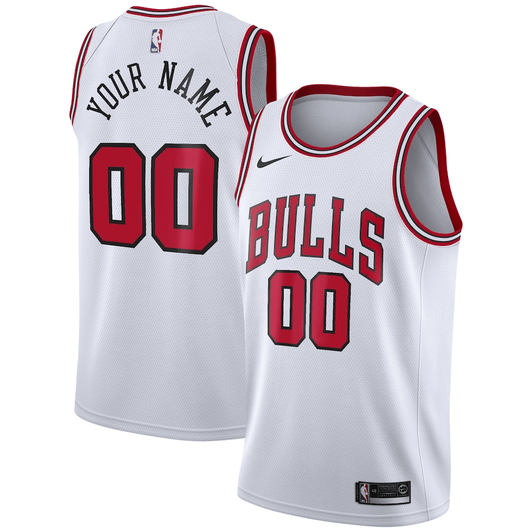 Chicago Bulls Nike 2020/21 Swingman Custom Jersey – Association Edition - White
