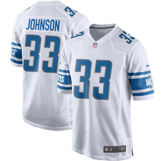 Kerryon Johnson Detroit Lions Game White 3D Jersey