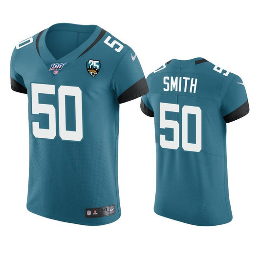 Jacksonville Jaguars Telvin Smith Teal 25Th Season Vapor Elite 3D Jersey