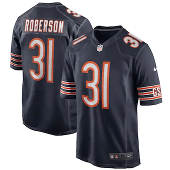 Tre Roberson Chicago Bears Game Player Navy 3D Jersey