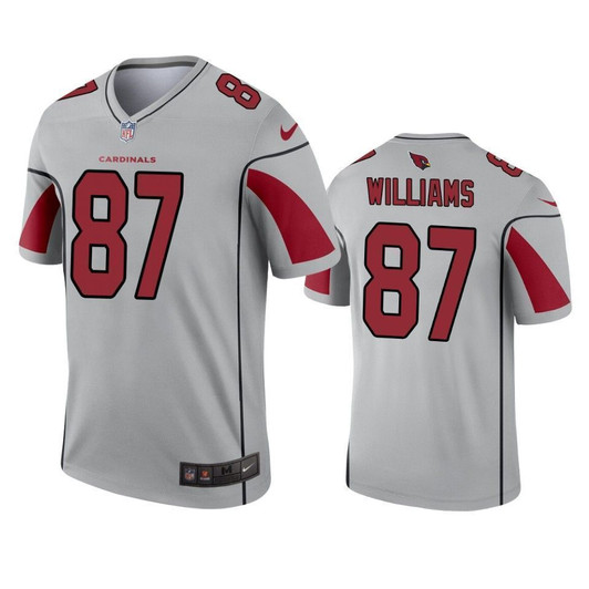 Arizona Cardinals Maxx Williams Silver Inverted Legend 3D Jersey
