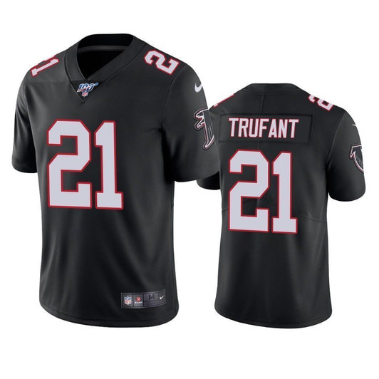 Atlanta Falcons Desmond Trufant Black 100Th Season Vapor Limited 3D Jersey