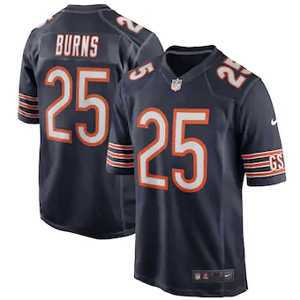 Artie Burns Chicago Bears Game Player Navy 3D Jersey