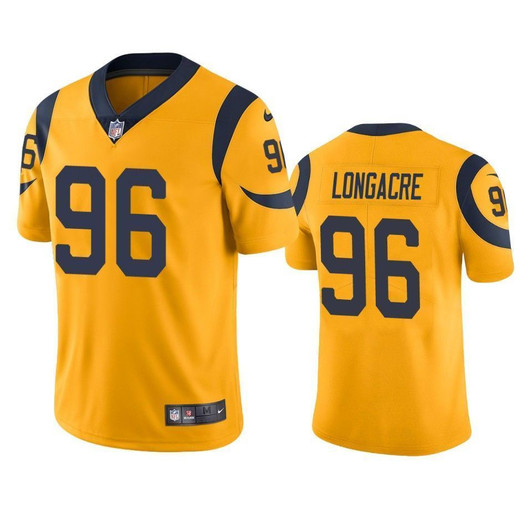 Los Angeles Rams Matt Longacre Gold Color Rush Limited 3D Jersey