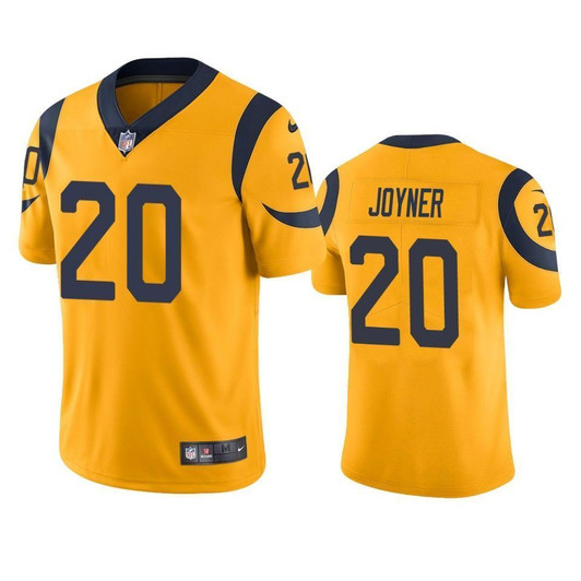 Los Angeles Rams Lamarcus Joyner Gold Color Rush Limited 3D Jersey